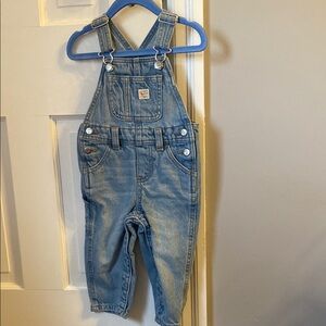 Old Navy Workerwear Denim overalls Unisex Size 18-24 months